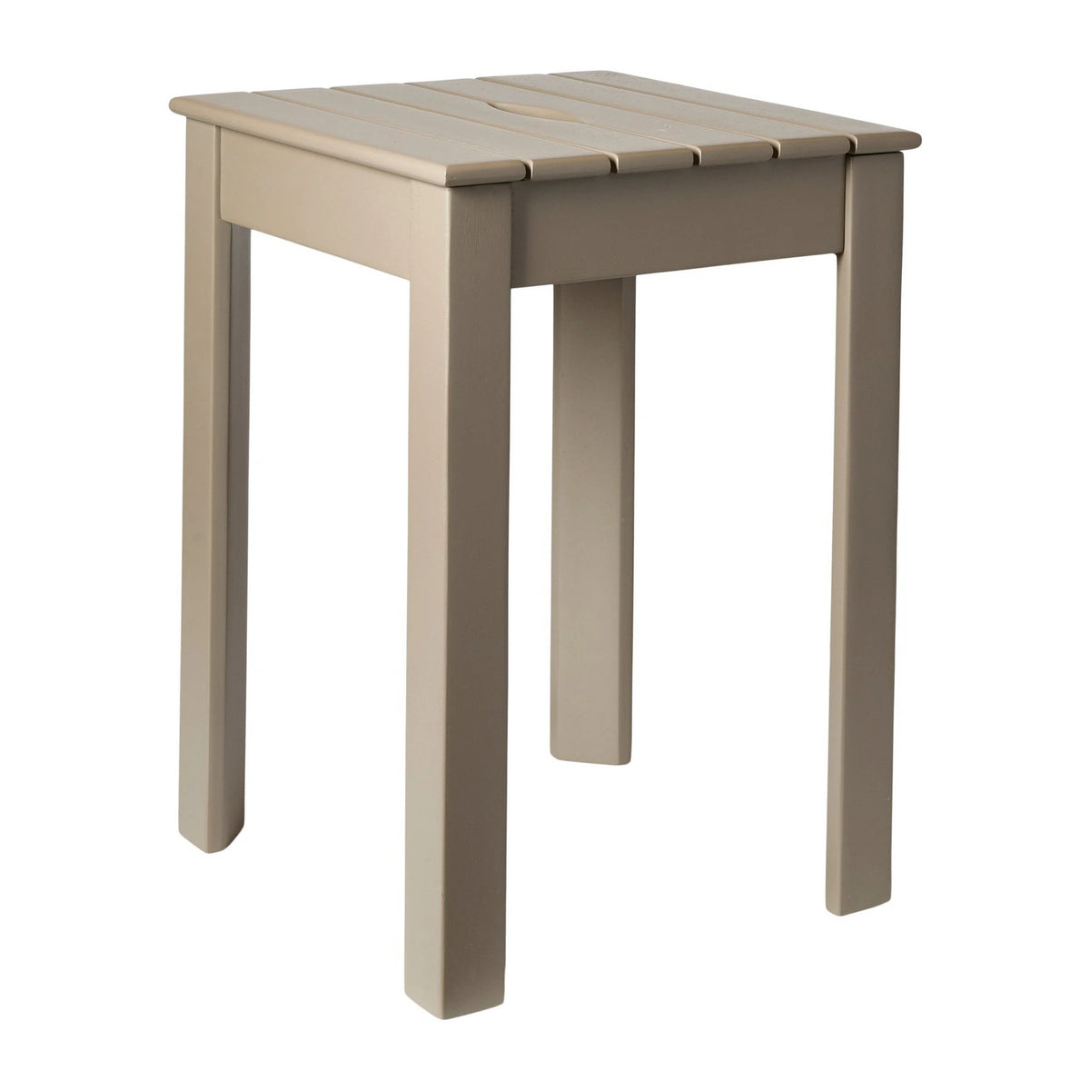 Tokyo Stackable Stool Acacia 32 x 32 x 46 cm - Taupe