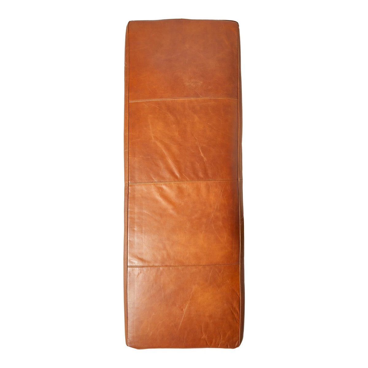 Buffalo Leather Bench Cushion 118 x 40 x 5 cm - Cognac