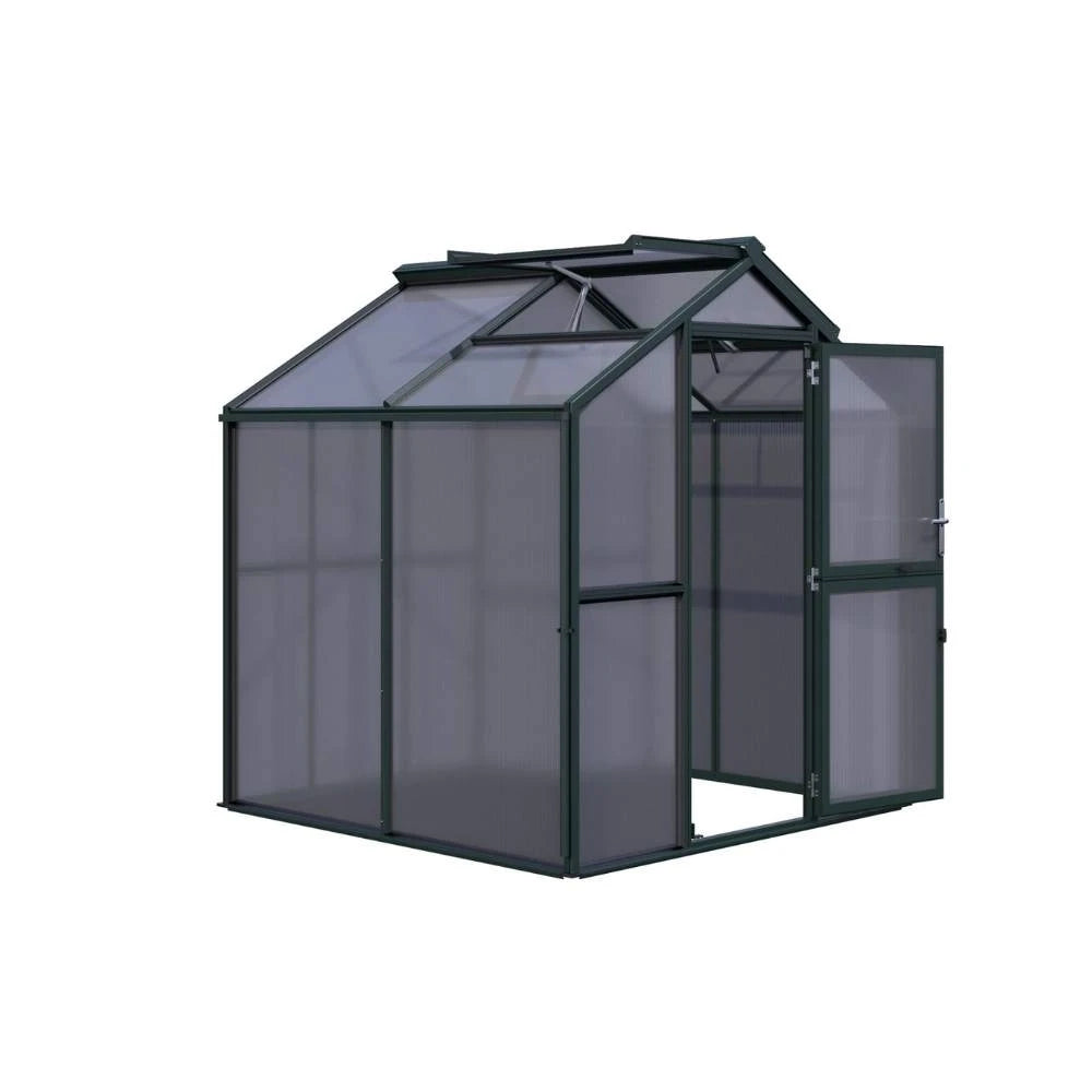 Greenhouse Galant II, only polycarbonate, fir green