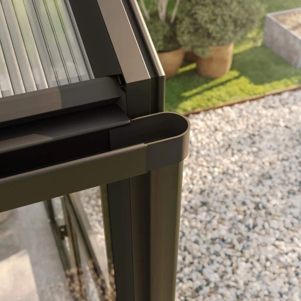 Greenhouse Galant IV, only polycarbonate, anthracite-grey