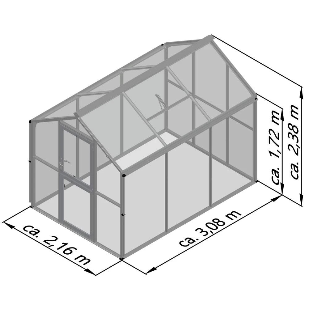 Greenhouse Galant III, 4 mm glass + polycarbonate, blank