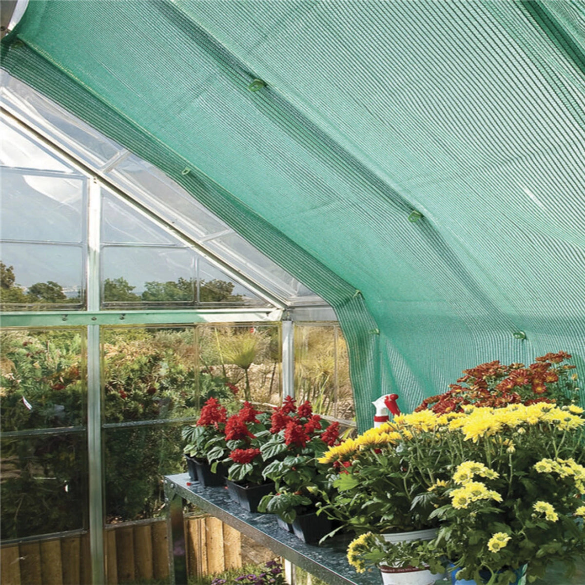 Shade Cloth Kit for Greenhouses – 230 x 265 cm with hangers