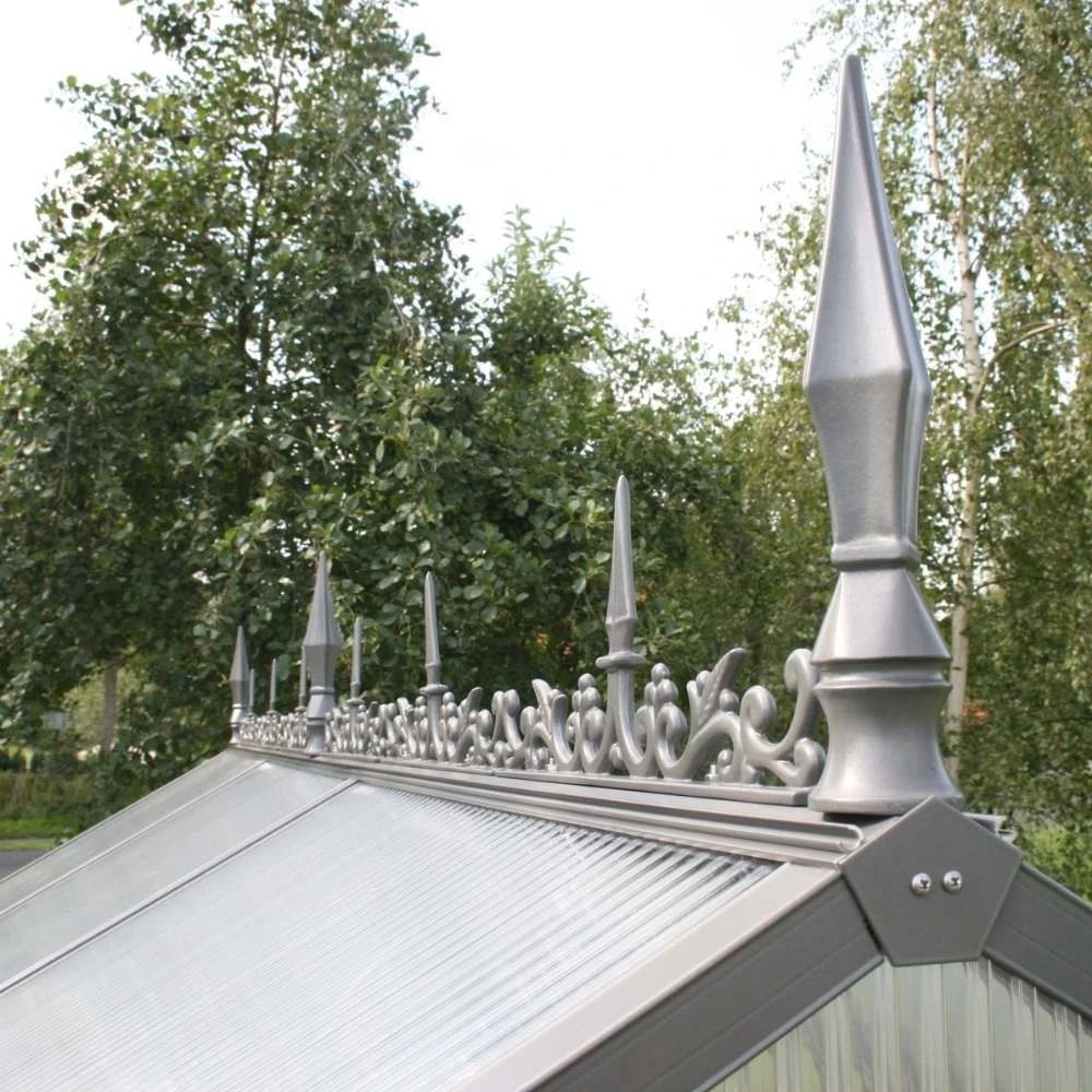 Ridge onamentation for greenhouse type III, anthracite-grey