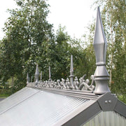 Ridge onamentation for greenhouse type IV, anthracite-grey