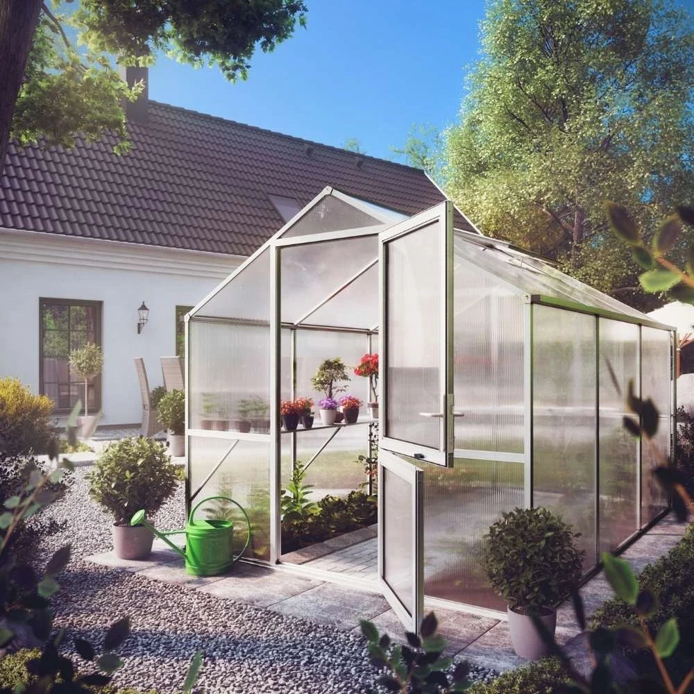 Rose III Clear Greenhouse KGT – High-Quality Glass Greenhouse